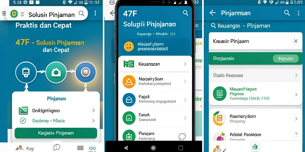 Antarmuka aplikasi 47F yang sederhana dan mudah digunakan.