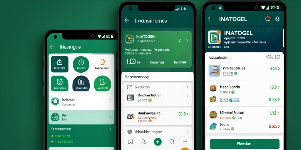 Antarmuka aplikasi INATOGEL yang ramah pengguna untuk investasi