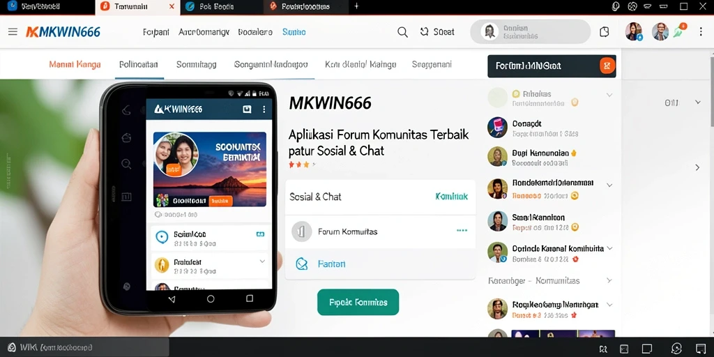 Tampilan antarmuka forum MKWIN666 yang modern dan interaktif.