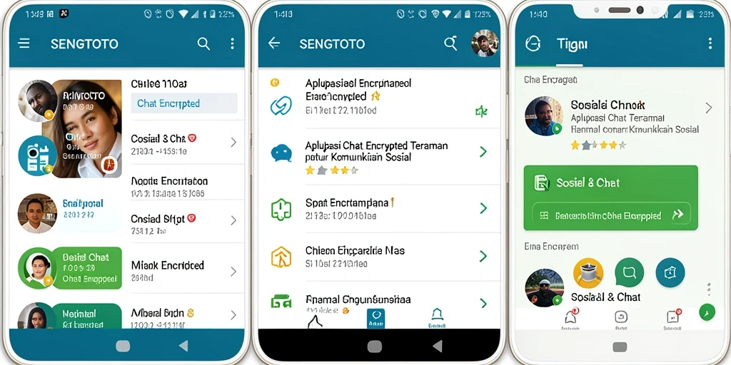 Antarmuka SENGTOTO yang menarik dan mudah digunakan untuk komunikasi aman.