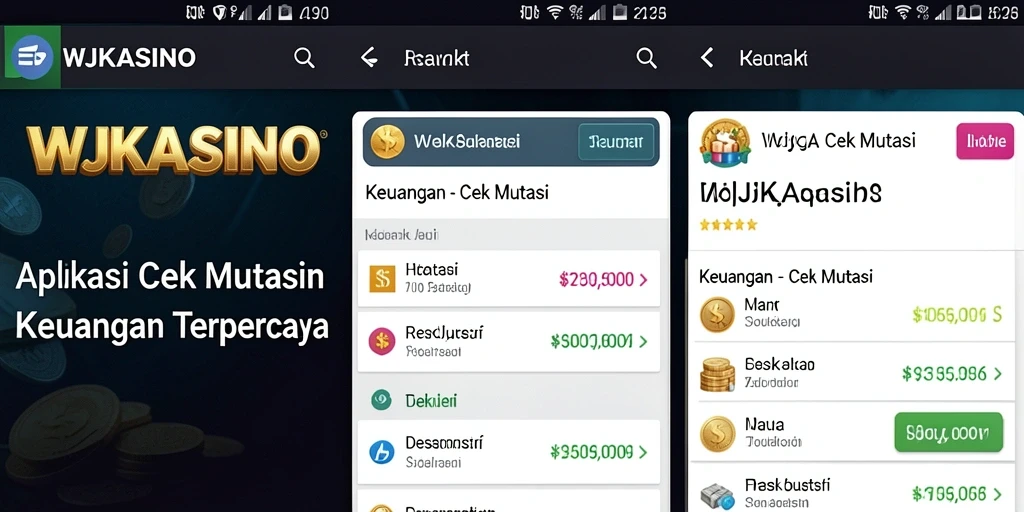 Antarmuka aplikasi WJKASINO menampilkan fungsi Cek Mutasi yang mudah dipahami.